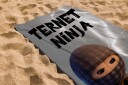 Licens Ternet Ninja håndkle - 70x140 cm - 100% bomull - Mykt badehåndkle med Ternet Ninja og glidelås