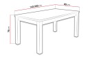 Tabell Forlengningsbart Spisebord 160x80x78 cm - Tre/Natur