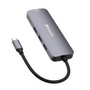 Verbatim Cmh 08 Hub 1 X Hdmi + 1 X Usb C Strømlevering + 3 X Usb A 3.2 Gen 1 Stasjonær