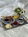 Piccola Home Positano Cappuccinokopp Med Tallerken Blå