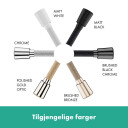 Hansgrohe Designflex Tekstildusjslange 1,60 m, Børstet Sort Krom