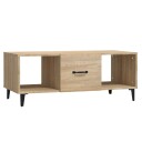 vidaXL Salongbord sonoma eik 102x50x40 cm konstruert tre