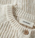Lil" Atelier Cardigan   Strikk   NmfGalto   Kab   Turtledove   Lil Atelier   74   Cardigan Beige Brun Hvit