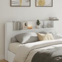  Hodegavl skap med LED hvit 180x16,5x103,5 cm 8721012465749