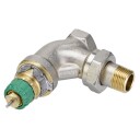 Danfoss RA-DV 3/8" Dynamisk Vinkelløpende Radiatorventil med Trykregulator
