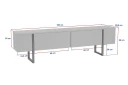 Serenity Tv-benk 180x30 cm - Travertin/Gull