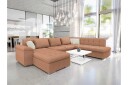 Dynir Sofa med Sjeselong og Divan 4 seter   Brun/Beige