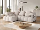 Levvi 3 seters Bubblig sovesofa med divan Venstre   Bazalt 18