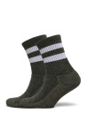 Alpacasocks&Co Knitted Merino Socks In 2-Pack - Grey - 36-39
