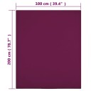 vidaXL Jerseylaken 2 stk vinrød 100x200 cm bomull