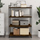  Vegghyller 4 stk røkt eik 80x40x1,5 cm konstruert tre 8721012209497