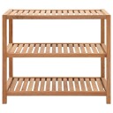 vidaXL Baderomshylle heltre valnøtt 65x40x55 cm