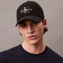 Calvin Klein Monologo Embroidery Baseball Cap   Black   ONE SIZE