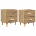  Sengeskap 2 pcs artisan eik 40 x 35 x 47.5 cm Konstruert tre