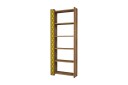 Bokhylle Amtorp 64 cm   Brun|Gul