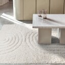 Ryetepper   Lindos Natural Cotton Shaggy hvit Størrelse: 240 x 340 cm