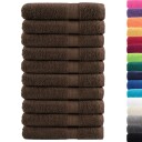 vidaXL Premium saunahåndklær SOLUND 10 stk brun 80x200 cm 600gsm
