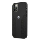 BMW Lærdeksel Curve Perforert til iPhone 12/12 Pro - Svart
