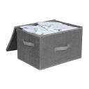 Sammenleggbare oppbevaringsbokser i filt 3 pk 40 x 30 x 25 cm