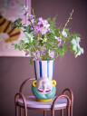 Bloomingville Miss Jody Vase, Multifarvet Stentøj Ø 14 CM