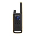 Motorola Talkabout T82 Extreme - Quad Pack - bærbar - toveis radio - PMR - 446 MHz - 16-kanalers - svart, gul (en pakke 4)