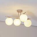 Domiluce Aurora taklampe beige Ø 50 cm 4 lyskilder glass E14