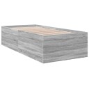  Sengeramme grå sonoma 100x200 cm konstruert tre 8721102616013
