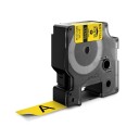 Dymo Rhino 19mm Vinyl sort på gul - 1861628