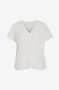 Vila - Bluse viEros V-neck S/S Top - Hvit