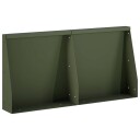 vidaXL Støttemur 2 stk. 40 x 12 x 30 cm Stål Olivengrønn