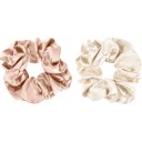 Mineas Scrunchie satin 2 pcs Cream/beige