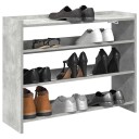  Skohylle betonggrå 80x25x61,5 cm konstruert tre 8721158649485