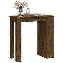 vidaXL Barbord med stativ røkt eik 102x50x103,5 cm sponplate