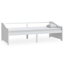vidaXL Sengeramme 3 seter heltre furu 90x200 cm hvit