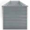 vidaXL Høybed galvanisert stål 480x80x77 cm grå