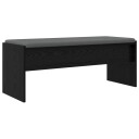vidaXL Gangbenk med pute Svart Eik 103 x 38 x 40 cm