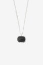 Pilgrim - Halskjede Now Necklace Silver-Plated/Black - Sølv