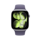 Apple Watch Series 11 GPS + Cellular 46mm Silver Aluminium Case with Purple Fog Sport Band   M/L