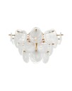 Loire Tiered Flush Mount Gild/White Glass L
