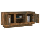 vidaXL TV-benk røkt eik 102x35x45 cm konstruert tre