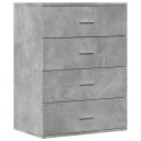  Skjenker 2 stk betonggrå 60x39x80 cm konstruert tre