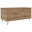 vidaXL Kaffebord artisan eik 90 x 44.5 x 45 cm Konstruert tre