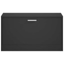 vidaXL Skobenk svart 80x24x45 cm konstruert tre