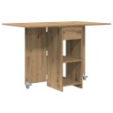 vidaXL Spisebord 115 x 70 x 75 cm Konstruert tre Artisan eik