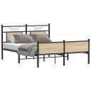 Sengeramme uten madrass sonoma eik 150x200 cm konstruert tre