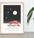 Kids by Friis A3 Plakat M. Stjernetegn Krebsen