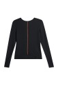 J. Lindeberg Sanna Rib Henley Ls   Black   M