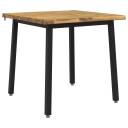 vidaXL 90 x 90 x 75 cm Solid akasietre Hvit og svart Torget
