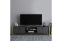 Munetaka TV-benk 184 cm - Antrasitt/Gull