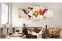 Bilde World Map Abstract Fantasy 100x50 Artgeist sp. z o. o.